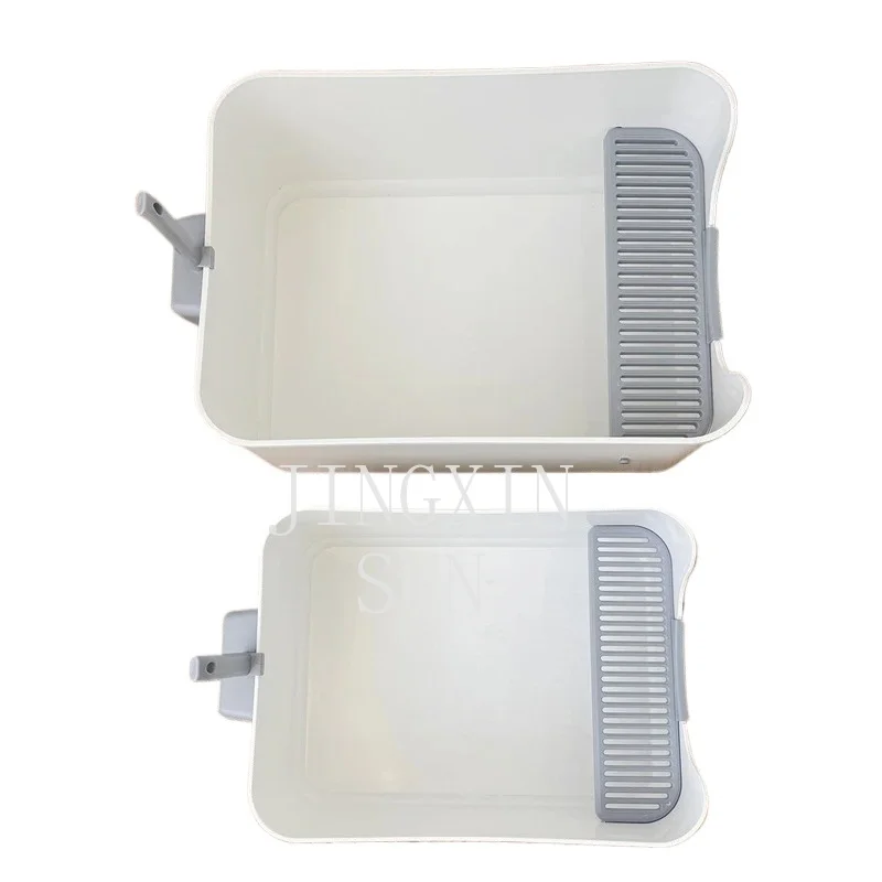 Thickened plastic splash-proof litter tray simple square cat potty sturdy and durable pet products deepening shovel pot