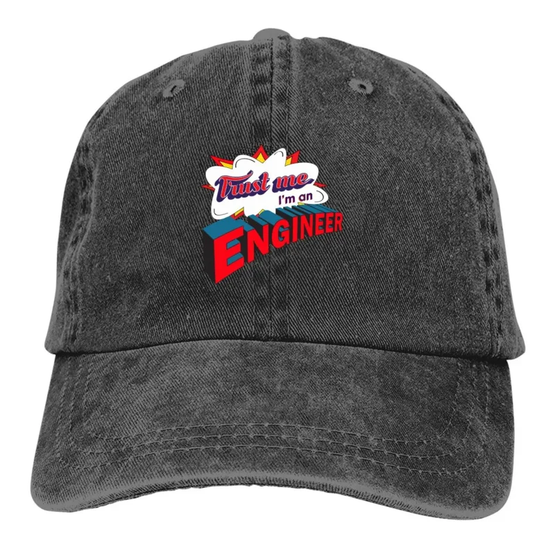 

Pure Color Dad Hats Graffiti Design Women's Hat Sun Visor Baseball Caps Trust Me I'm An Engineer Peaked Cap