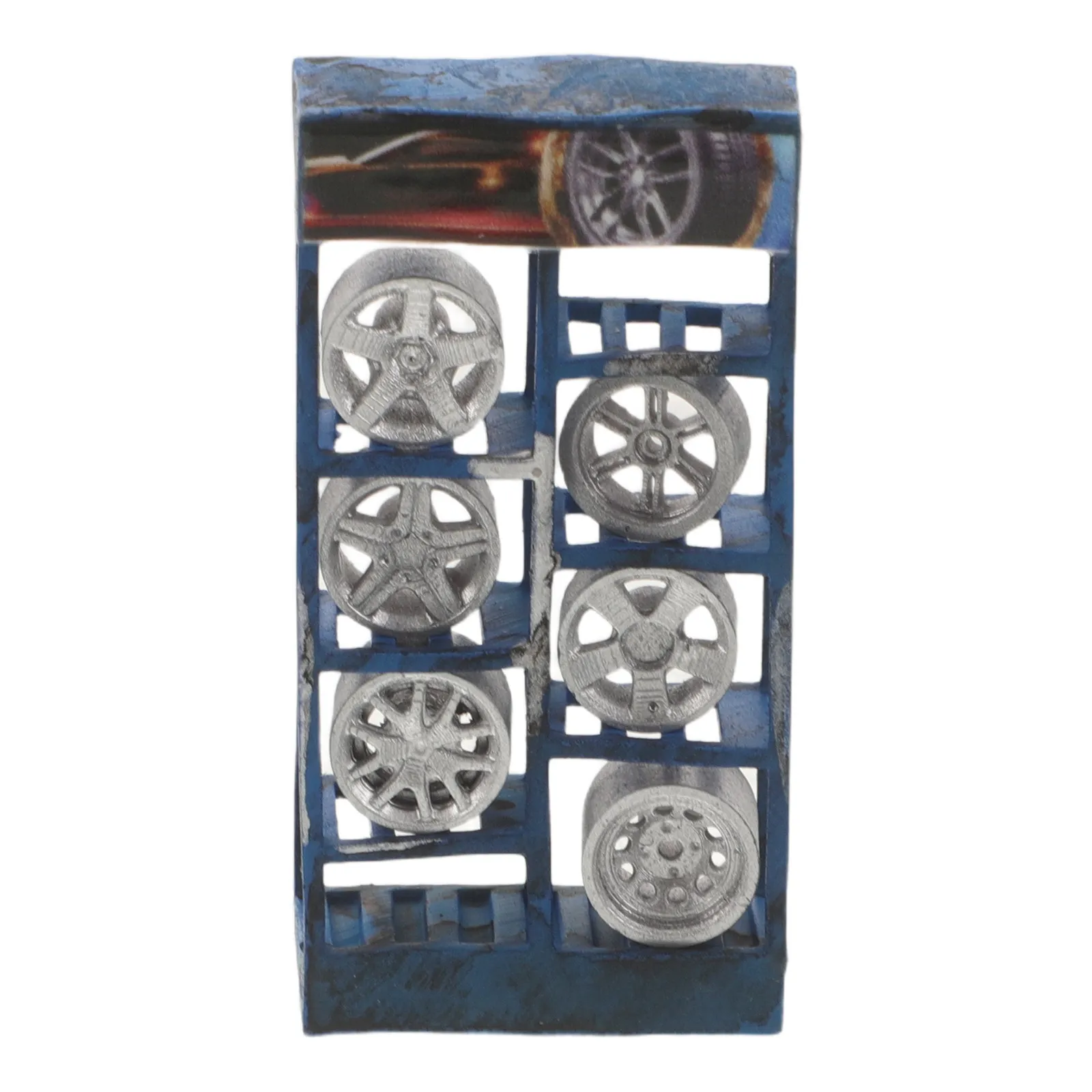 1:64 Scale Diorama Resin Wheel Hub Display Rack Model Prop Car Repair Tools Hub Rack Desk Wheel Decor Maintenance Scene