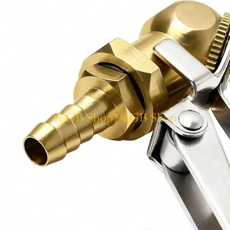 96GB Copper Material Leakproof Air Chuck Including Hose Clamp and Steel Lock for Valves Engagement During Inflation