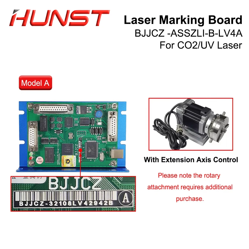 HUNST Co2 UV Laser Marking Controller JCZ LMC-DIGIT-LV4 Marking Board BJJCZ EzCad for 10.6um Co2 Marking Laser Tube