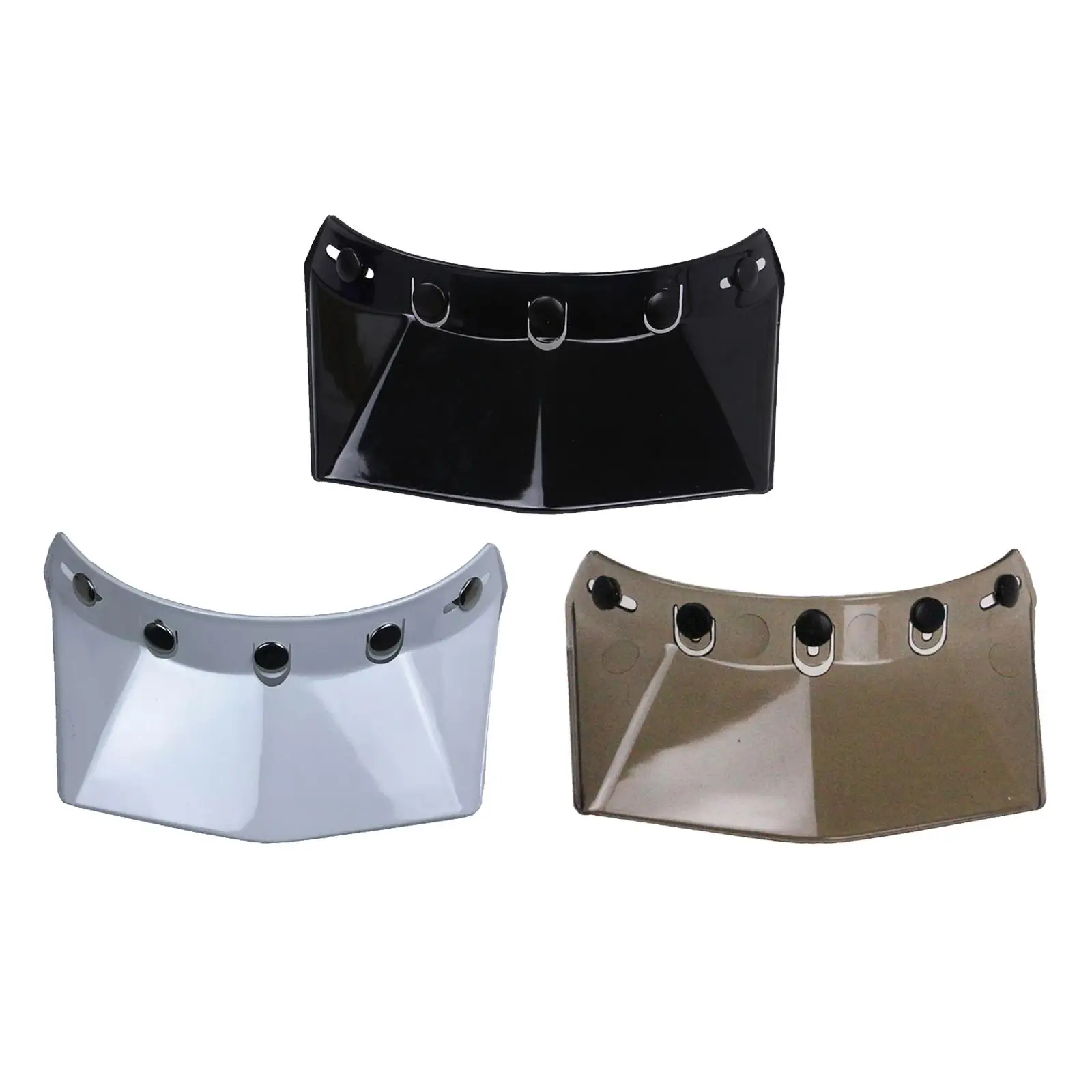 

Motorbike 5-Snap Bubble Visor Peak Replace for Motorcycle Helmet Durable