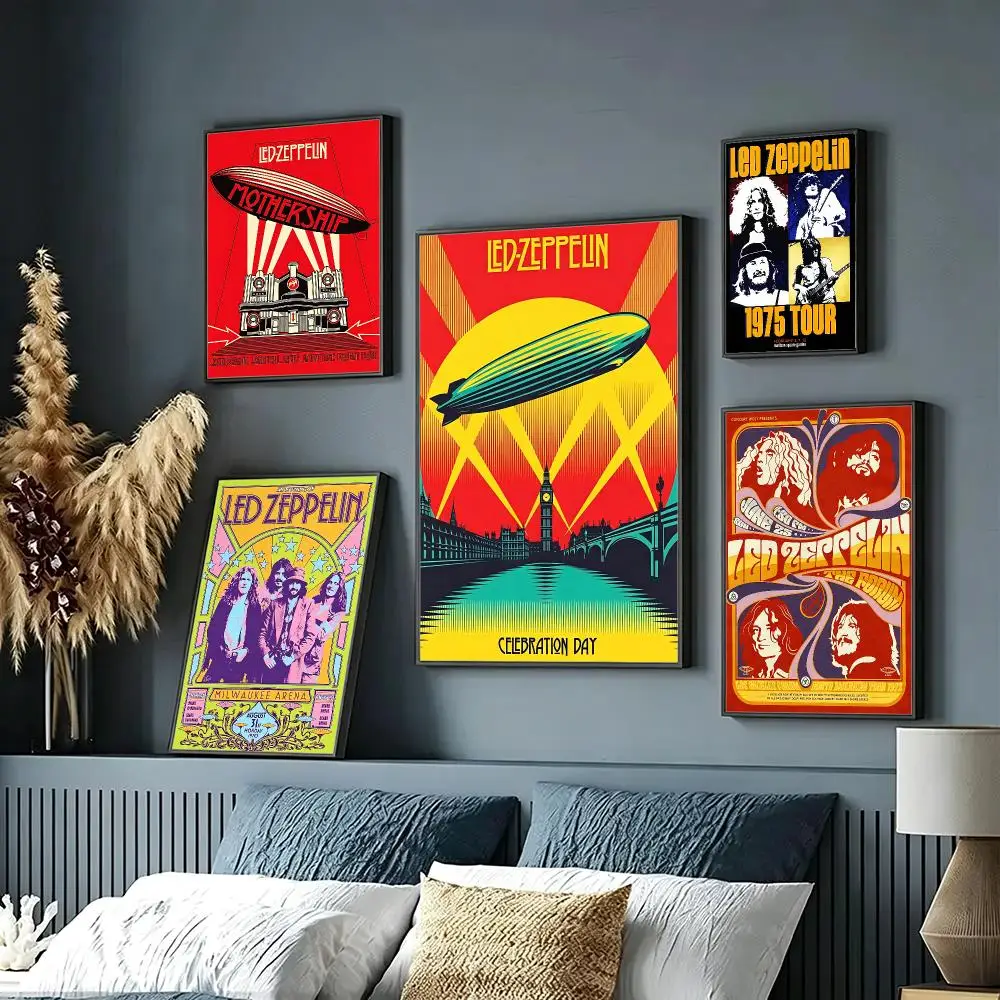 band Led Zeppelin Poster HD Poster Sophisticated Modern Aesthetic Wall Art For Living Room Bedroom Office Cafe Decor