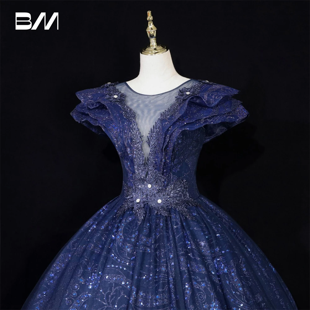 Beading Ball Gown Evening Dress for Women Long Sweet 15 16 Dresses Cocktail, Party, Prom, Stage Performance Formal Gowns