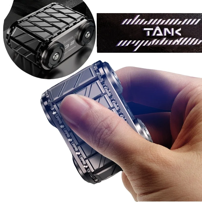 1個入り-フィジェットスピナー-タンク型-フィジェットローラー-自閉症-adhd-金属製-edc-フィジェットトイ-オフィスデスクトイ-不安ストレス解消おもちゃ-大人向けギフト
