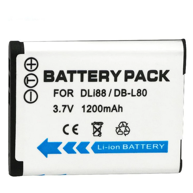 

DB-L80 DLI88 P70 P80 WS80 X70 W90 H90 Camera Lithium Battery Pack