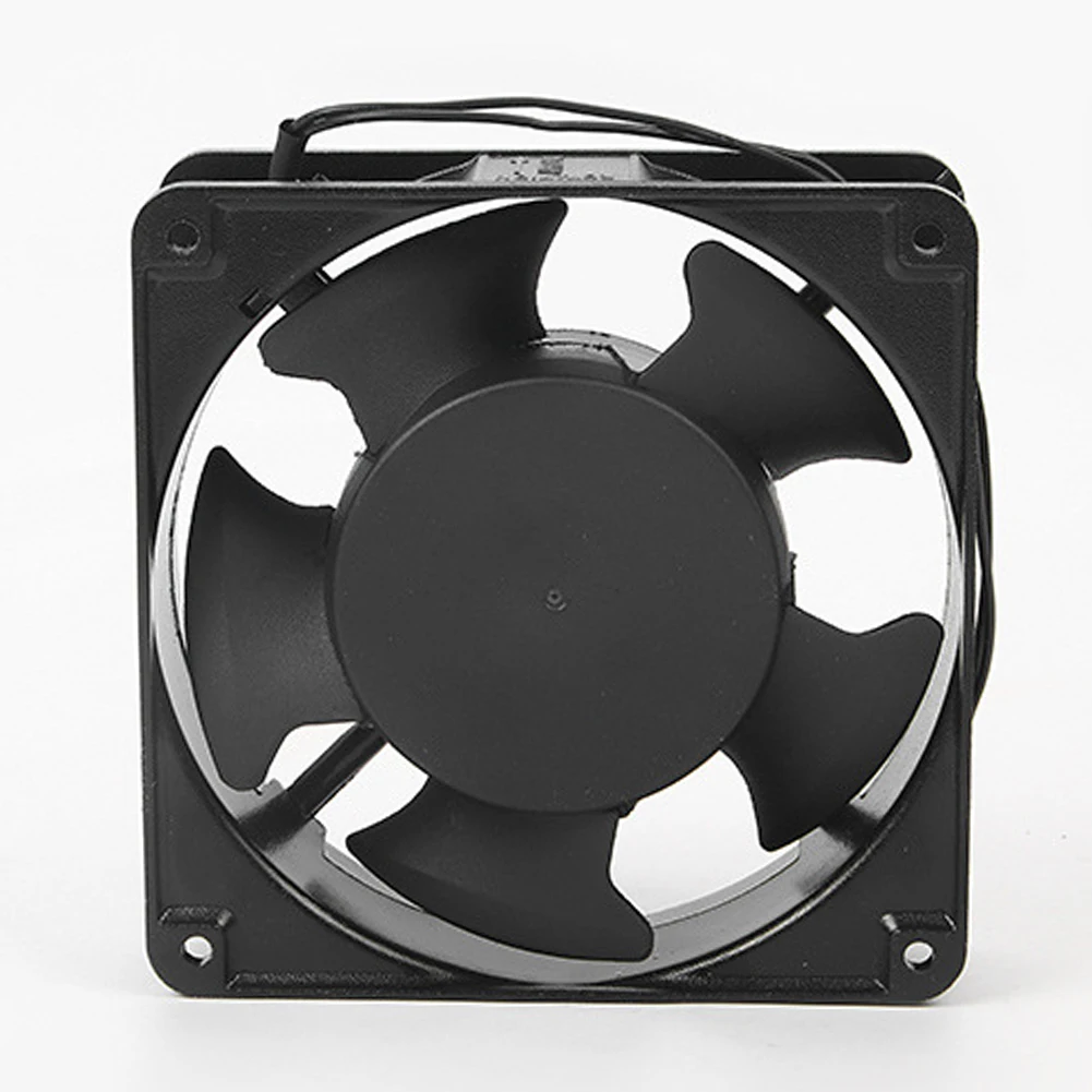 Ventilador axial para casete de lareira, ventilador térmico inserível de alta temperatura, lâminas de metal, ventilador axial circula efetivamente o ar quente