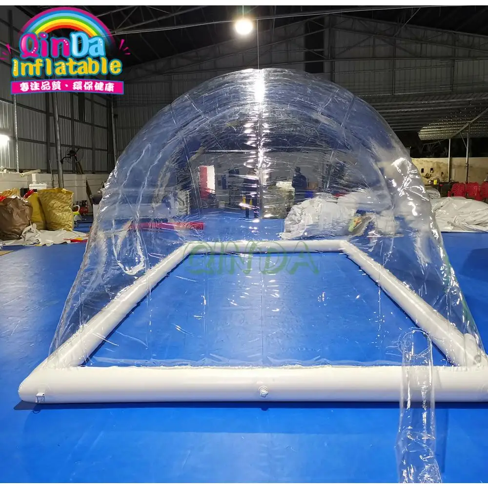 Customize Fireproof Size Strong Wind Withstand Pvc Inflatable Swimming Pool Dome