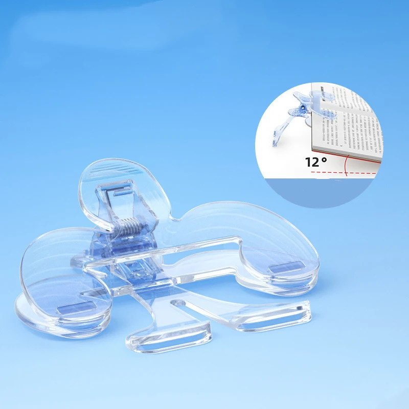 1 ชิ้น/3 ชิ้นโปร่งใสผู้ถือหนังสือพร้อมฝาปิดเพื่อแก้ไขหนังสือนักเรียนหน้า-เปลี่ยนอ่านหนังสือและแฟ้มคลิป