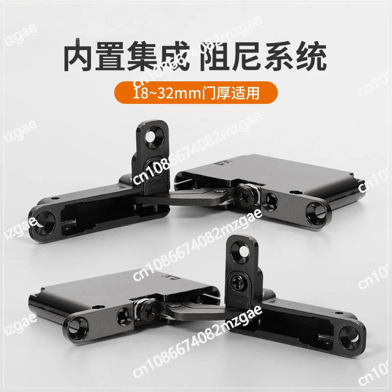 Upper and Lower Aluminum Frame Door Hinges, Hidden Cabinet Doors, Glass Doors