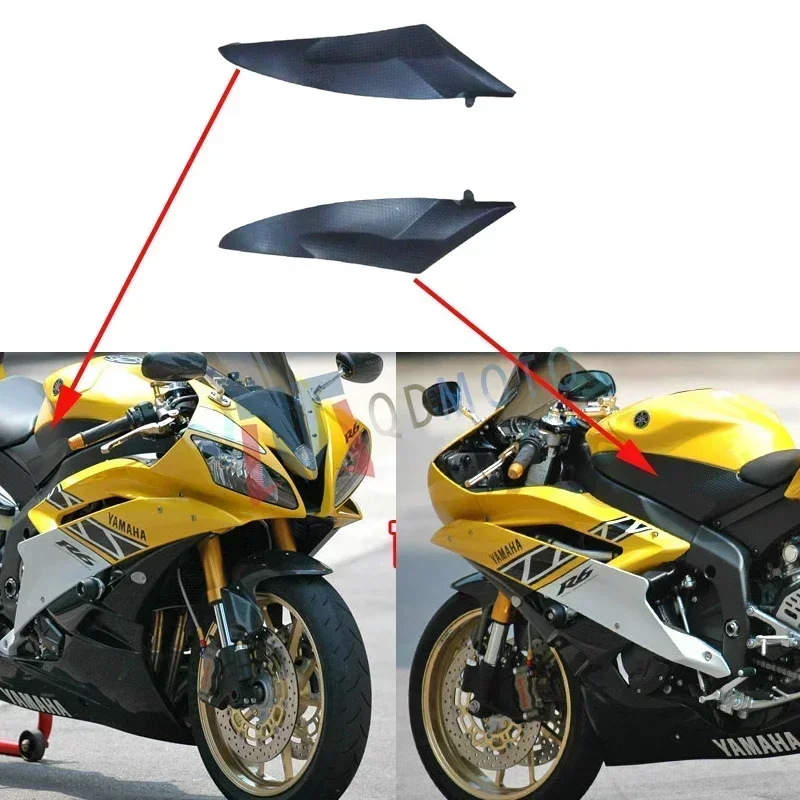 For Yamaha YZF-R6 2006 2007 Fuel Tank Left and Right Side Plate ABS Injection Fairing R 6 06 07 Motorcycle Accessories