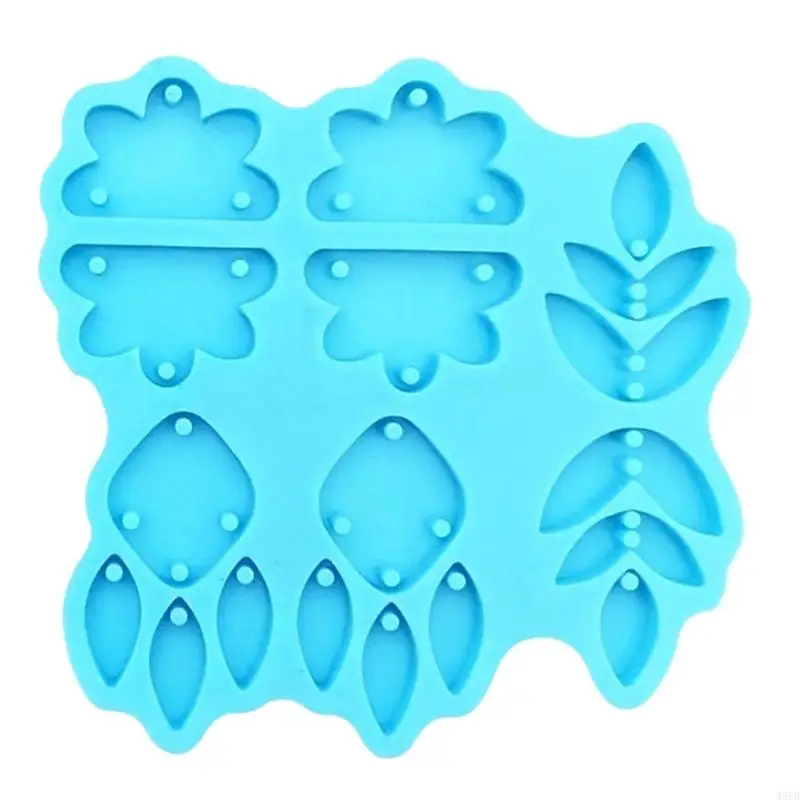 

3 Styles Combined Geometry Earrings Silicone Molds Suitable for Epoxy Resin Diy Crafts Ornament Pendant Keychain Making W8EB