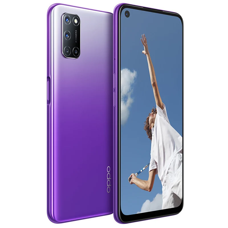 OPPO A92 LTE GSM Cámara cuádruple de 6,5" y 12 MP desbloqueada (Dual SIM) (Snapdragon 665) (negro/púrpura/azul global) 5000 mAh