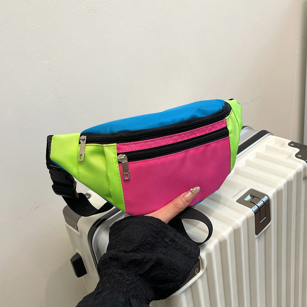 

Women Waist Bag Canvas Student Shoulder Crossbody Chest Bag Fanny Pack Fashion Phone Banana Female Bum Belt Bags