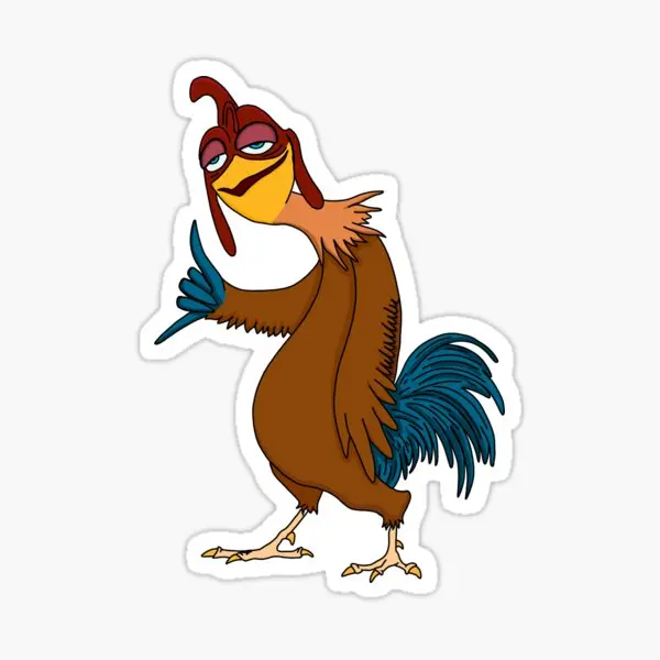 Chicken Joe  5PCS Stickers for Bumper Print Room Luggage Window Stickers Laptop Decorations Living Room Cartoon Home Kid Funny