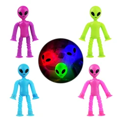 4PCS Telescopic Suction Cup Alien Toy, Novel Kids Suction Cup Toys, Funny Fidget Toys, Pop Tubes Sensory Toys for Kids & Adults