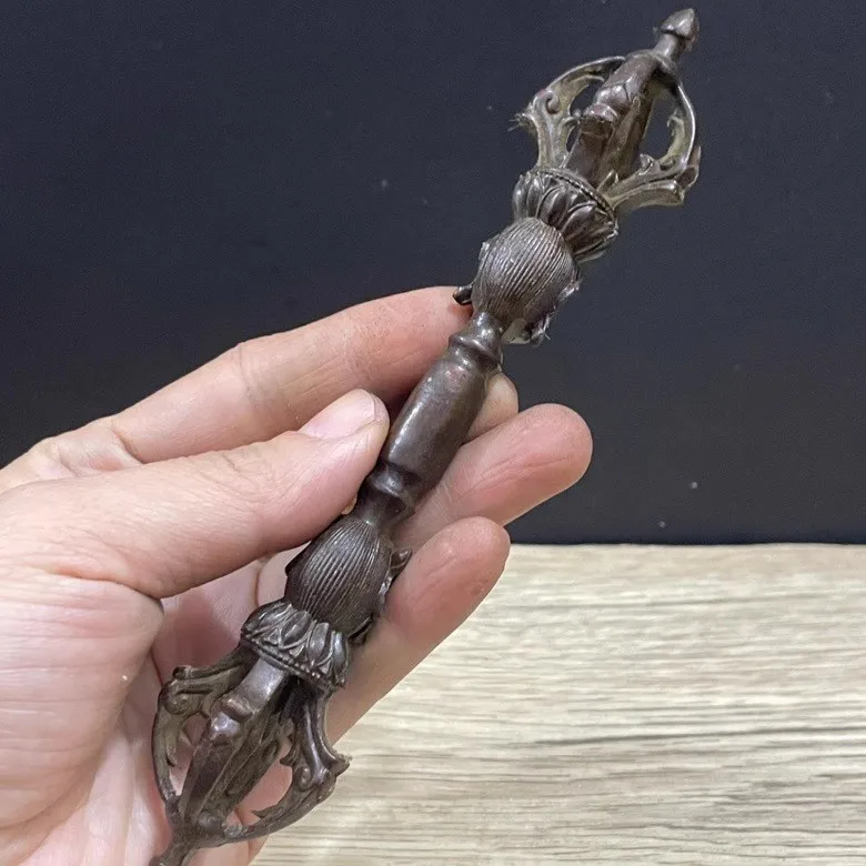 16cm Exquisito Budista Tibetan Hayagriva Buddhism Vajra Pestle Crafts