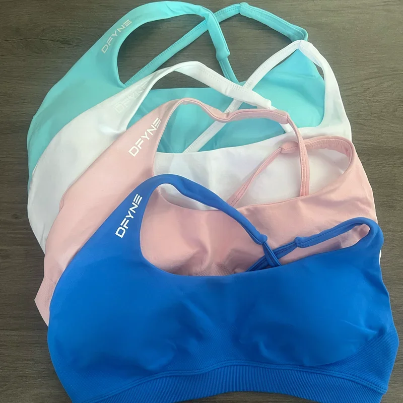 Impact Brassiere Bra Women Seamless Halter Top High Support Impact Push-up Open Back Gym Wear Fitness Yoga Workout Underwear