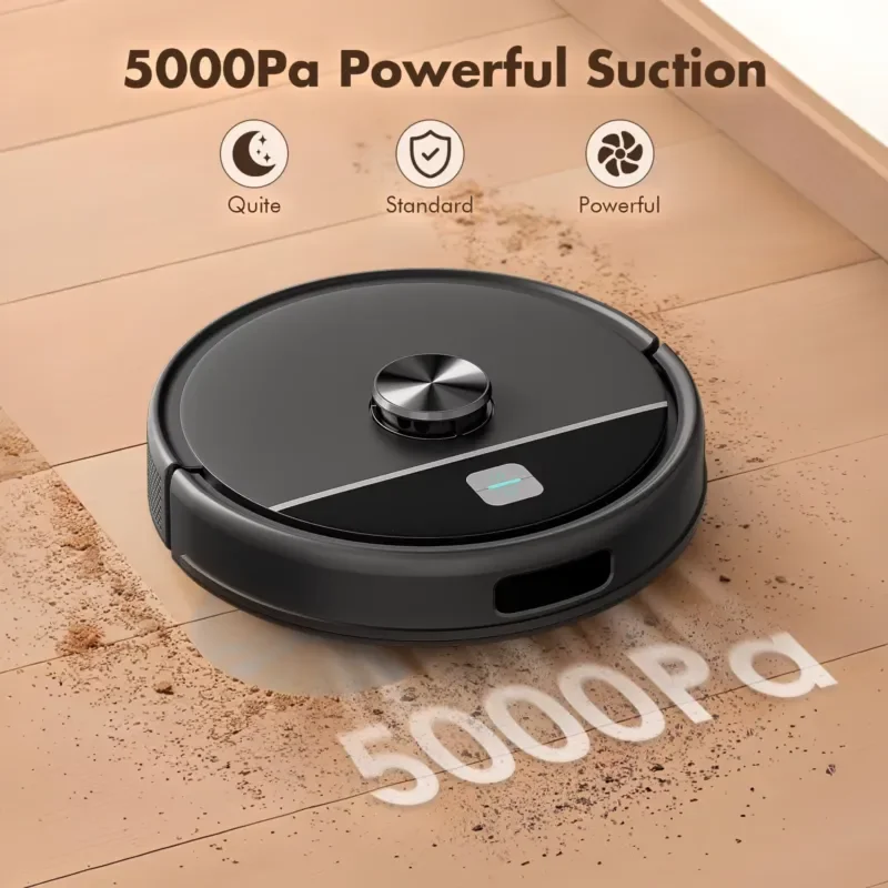 For Self-Navigating Intelligent Cleaning Robot Vacuum Cleaner Mop Lidar Home Wi-Fi Laser Wet Dry HEPA for Use
