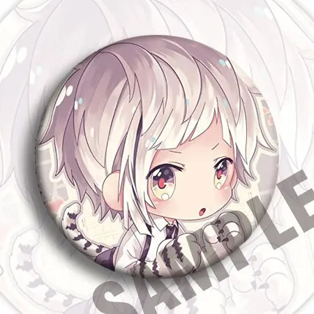 Broche d\'insigne de périphérique de dessin animé, broche d\'anime, motif Kawaii, accessoires en métal, Nakajima Atsushi, Edogawa Rampo Dazai Osamu