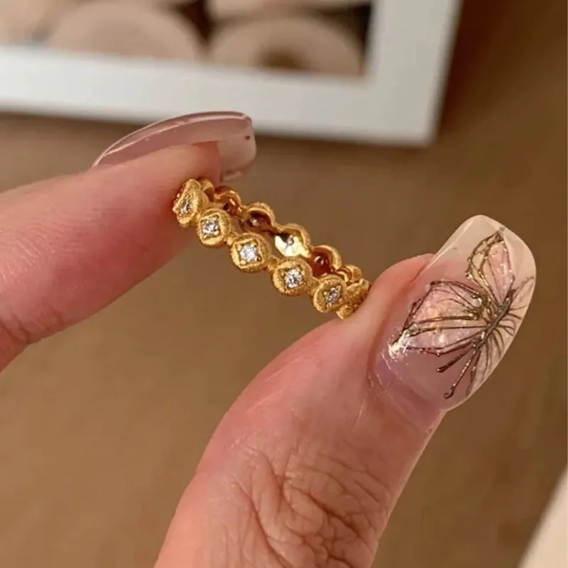 Women's 925 Sterling Silver Vintage Zircon Ring