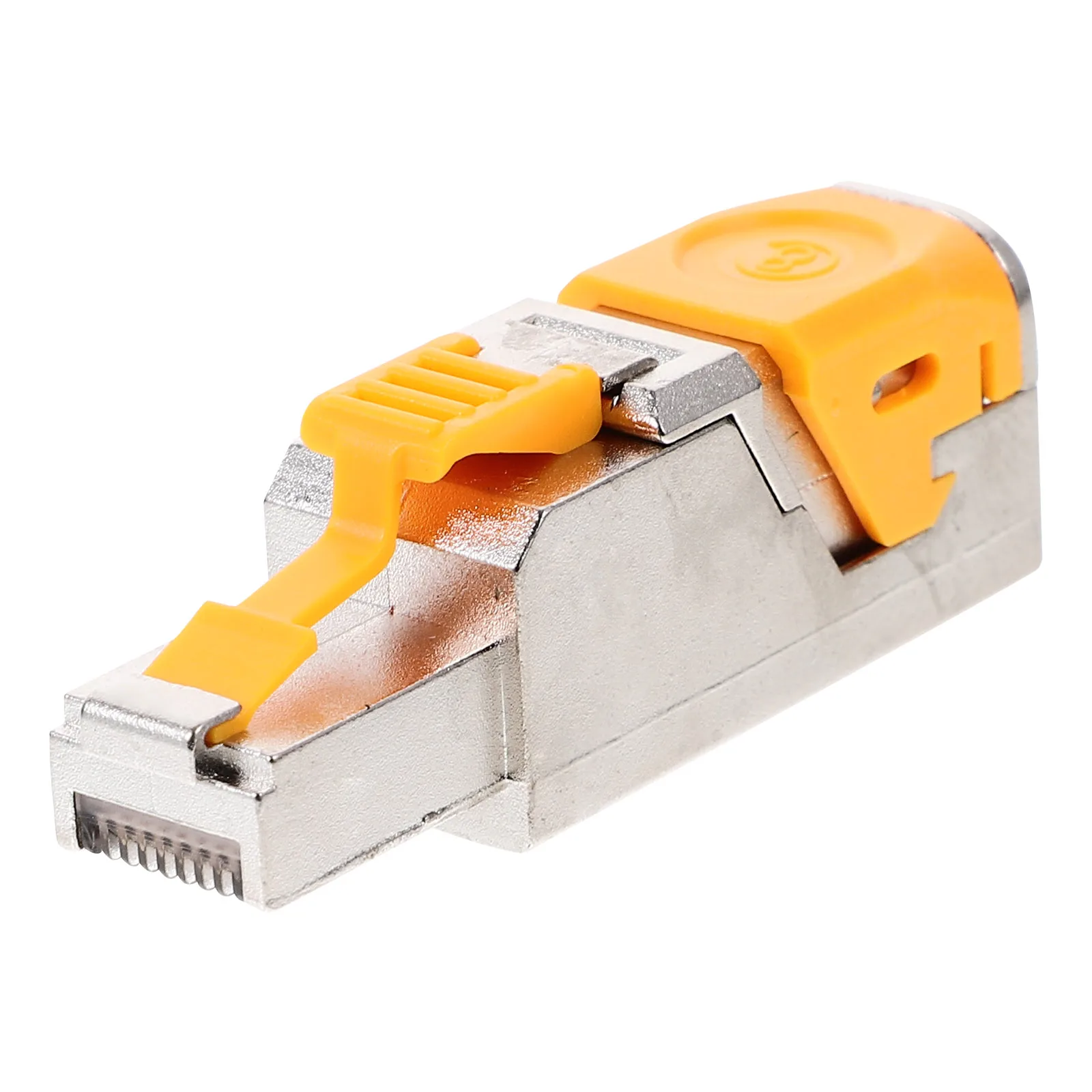 

Crimp-free Modular Shielded Gold-plated Cat6A/7/8 Ethernet Connector Plug for Laptop Router Box Smart