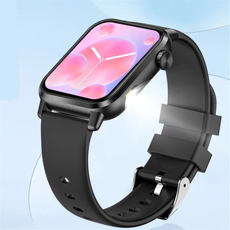 Спортивные часы для фитнеса с полным сенсорным экраном, ремешок для часов, силиконовые наручные часы, часы с пульсометром и кислородом в крови для мужчин и женщин