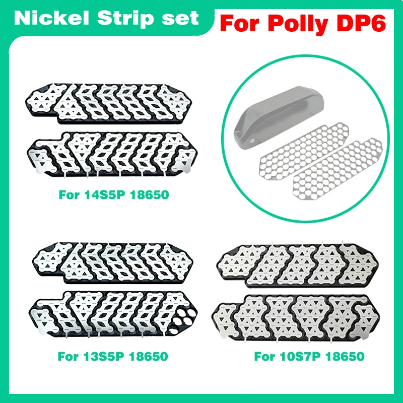 Polly DP6 Nickel Strip 18650 10S7P 13S5P 14S5P 0.15mm for 36V 48V 52V E-bike Battery Pack Welding Strips for Replacement DIY
