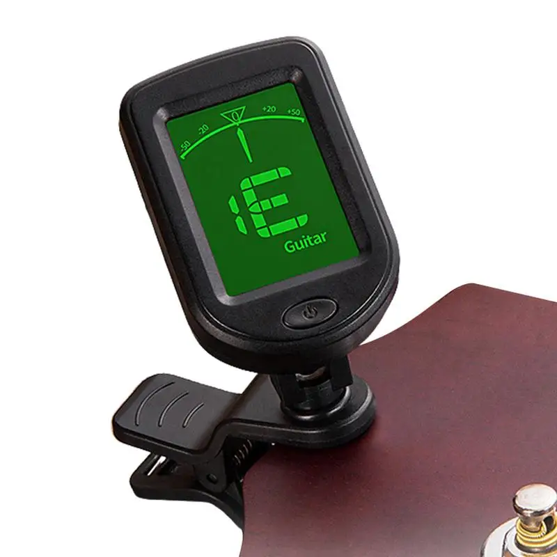 Guitar Tuner 360 Rotatable Clip-on Chromatic Digital Tuner LCD Display Tuner For Ukulele Violin Bass Acoustic Guitar Accessories