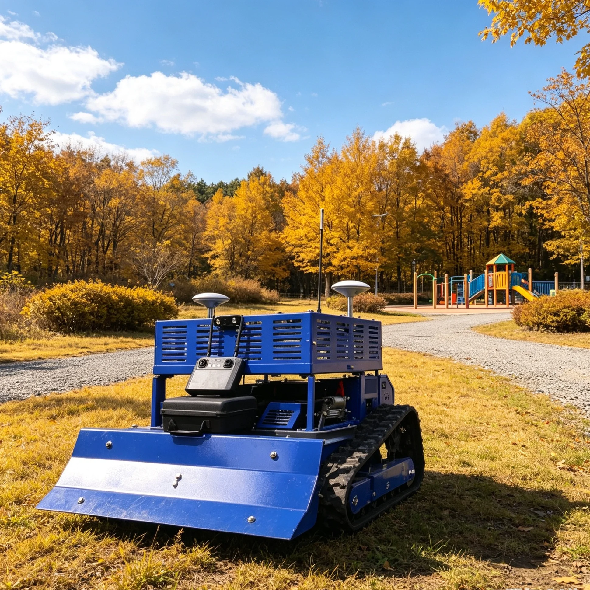 Customized GPS RC Lawn Mower, Smart Working Zone Adjustment For Seasonal Lawn Growth Changes