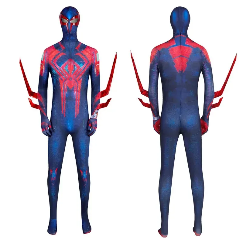 

Anime 2099 Cosplay Costume Miguel O'hara Superhero Jumpsuit Halloween Comic-With Props Bodysuit Kids Adult Christmas Present