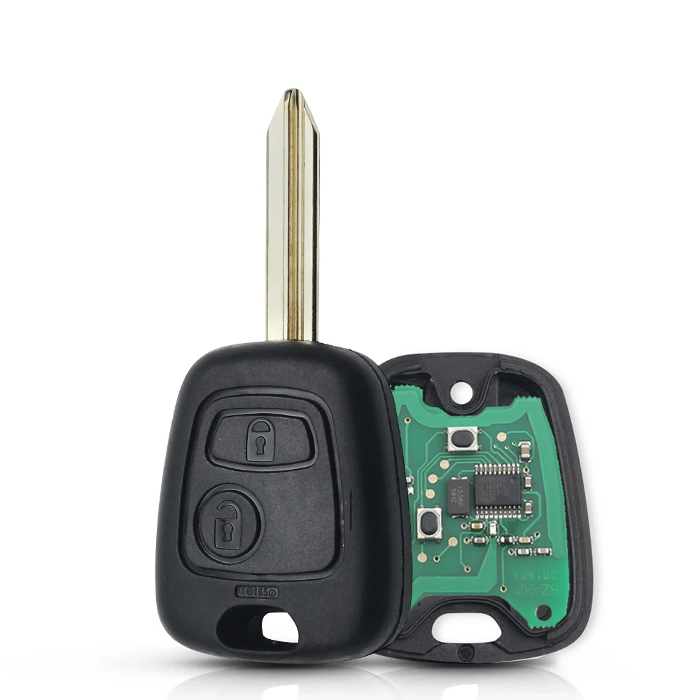 KEYYOU Afstandsbediening Autosleutel 433 mhz ID46 Voor Peugeot 106 107 206 306 307 207 407 Partner Voor Citroen C1 C2 C3 C4 Saxo Picasso