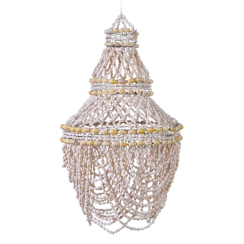 Natural shell wind chimes handicrafts outdoor living decoration indoor ornament nordic hanging windchimes creative birthday gift