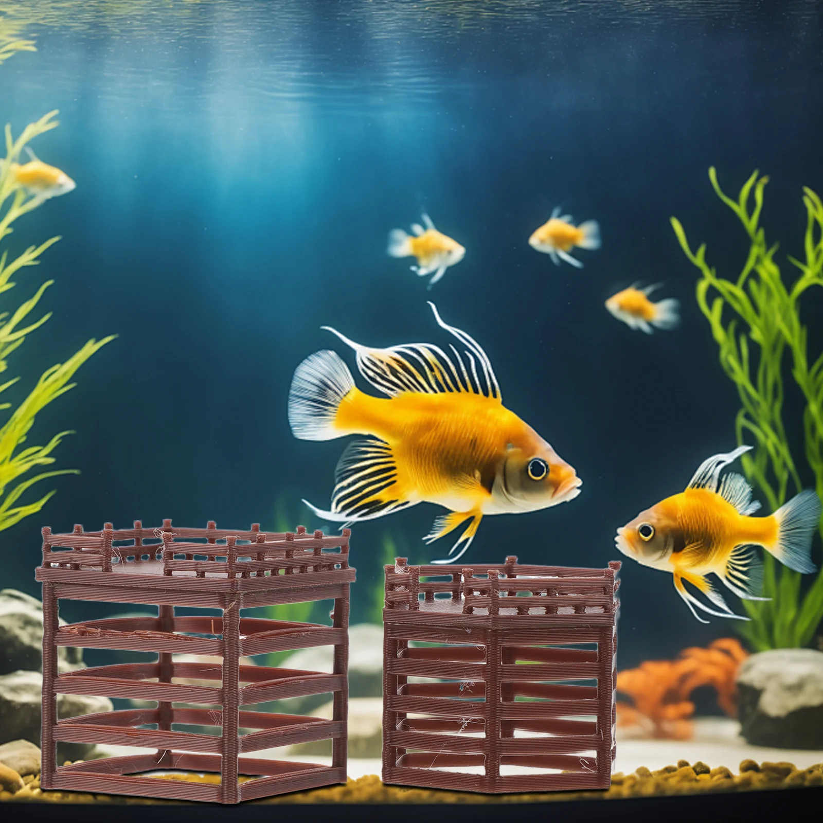 

Micro Landscape Ornaments Aquarium Accessories Miniature Platform Fish Tank Decor Terrarium Fairy Garden Decorations