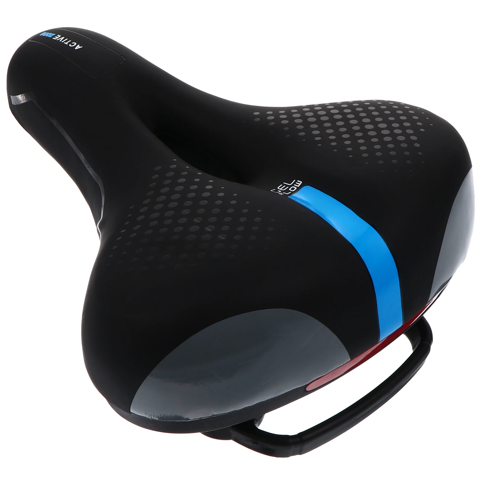 Bike Saddle Waterproof PU Mountain Bike Cushion Ergonomic Shock-Absorption Cycling Seat Night Reflective Design