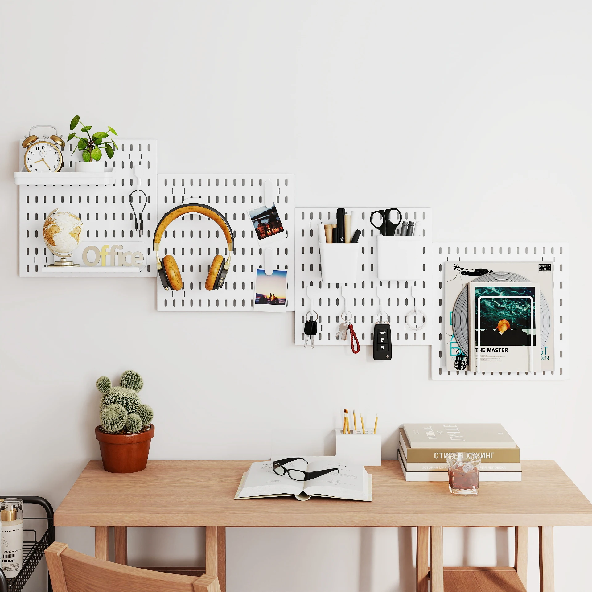 

Настенная многофункциональная полка-органайзер для игровой комнаты без сверления – пластиковая перфорированная панель для хранения или демонстрации в доме