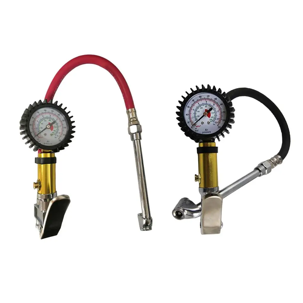 Tire Pressure Gauge Inflator LCD 220 PSI Range Deflate Check for Car Truck RV Motorcycle Bicycle Use
