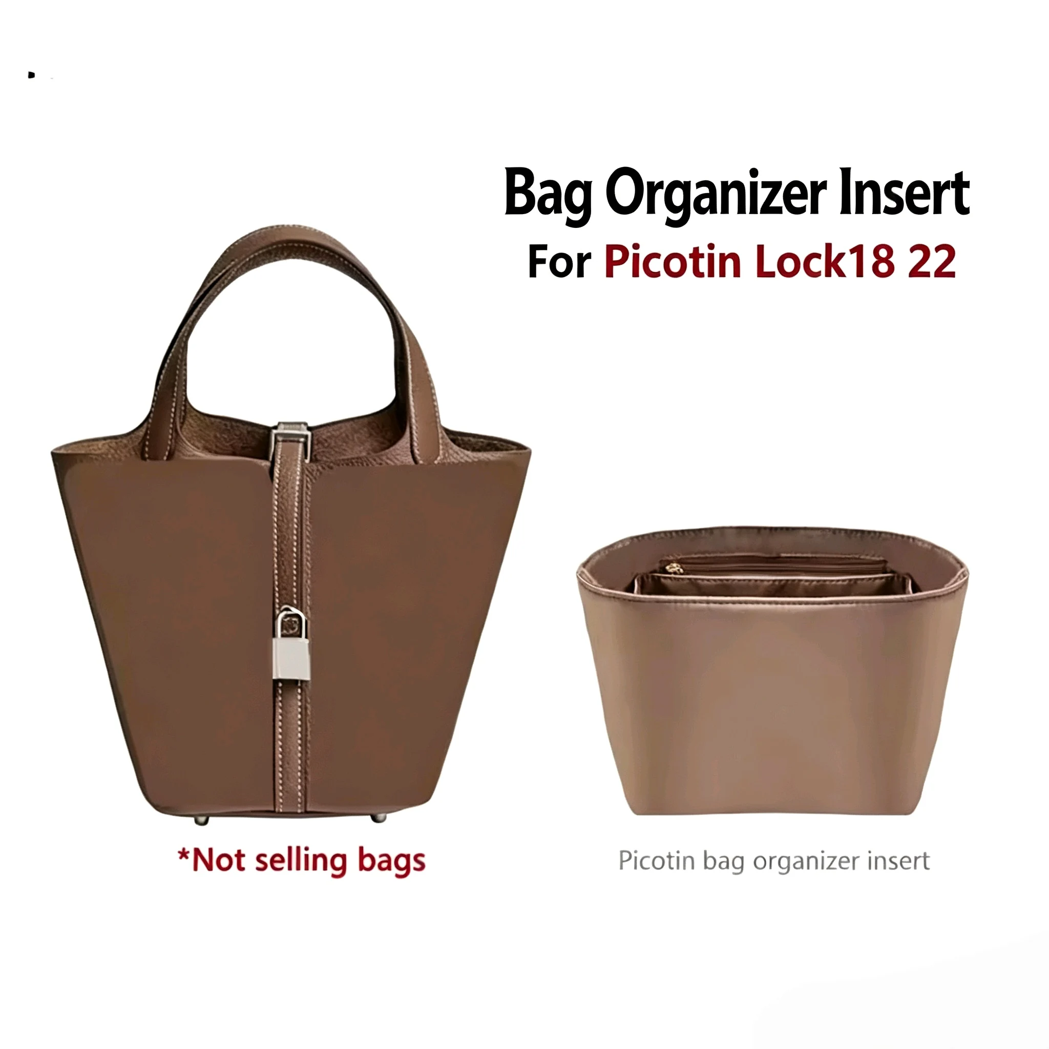 Bag Organizer Insert Stereoscopic Nylon Material Suitable for Picotin 18 22 Storage Bag Modification Accessories