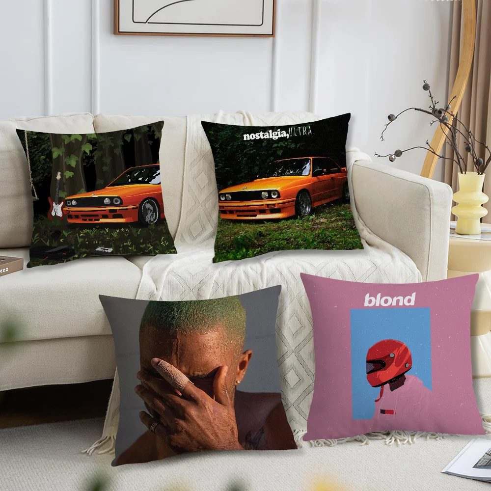 Singer F-Frank O-Oceans Pillow Case Square Cushion Room Bedroom Headboard Sofa Living Backrest Car Accessories Nap Time