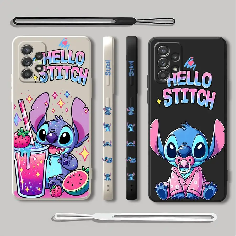 Disney Stitch Cute Phone Case for Samsung Galaxy A51 A73 A72 A71 A31 A05s A03 A04 A03s A02 A70 A70s A30s A20 A10 Cover