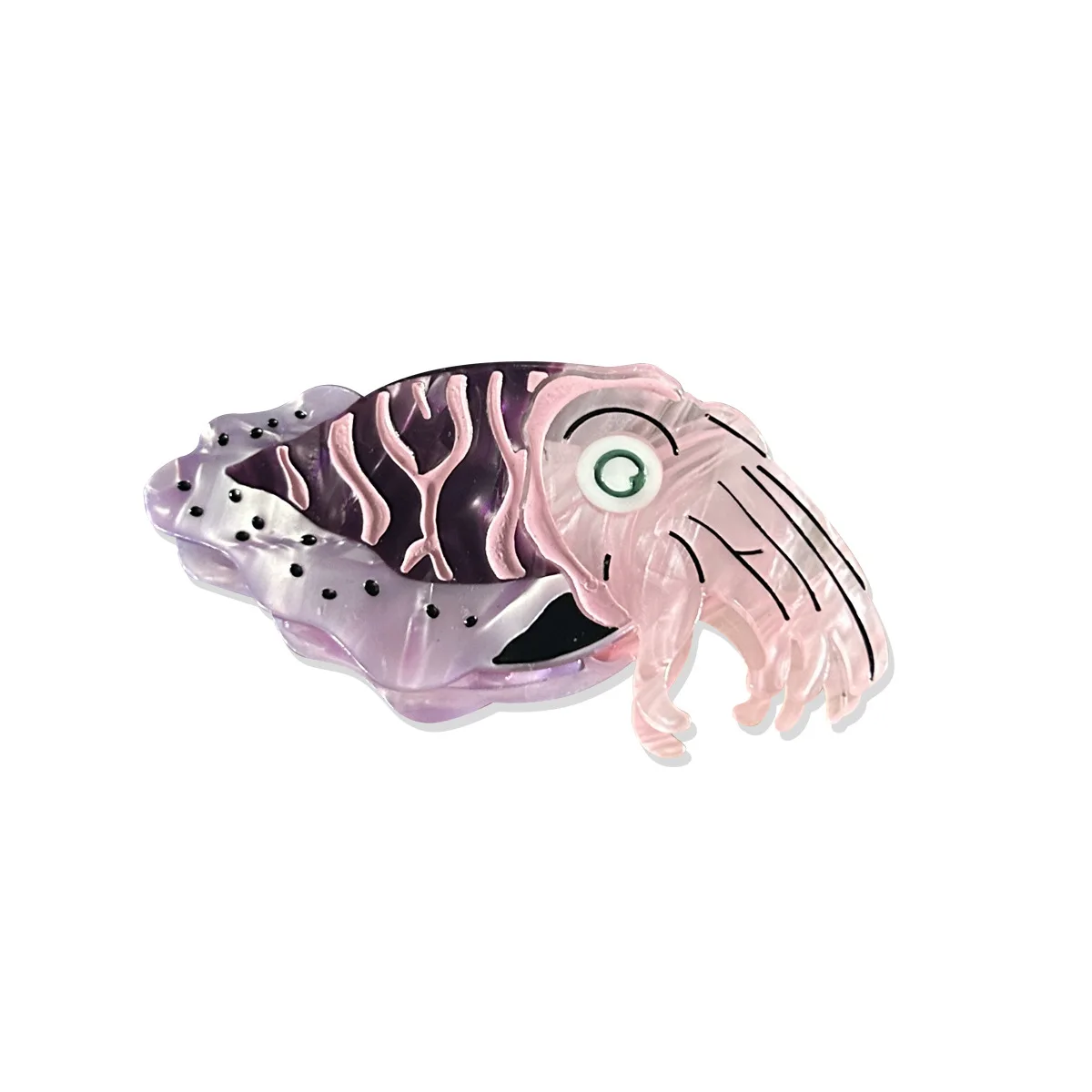 Noctilucent hair clips Ocean theme hair claws Cuttlefish hair claws Whale hair claws Oversize hair clips Accessories for women