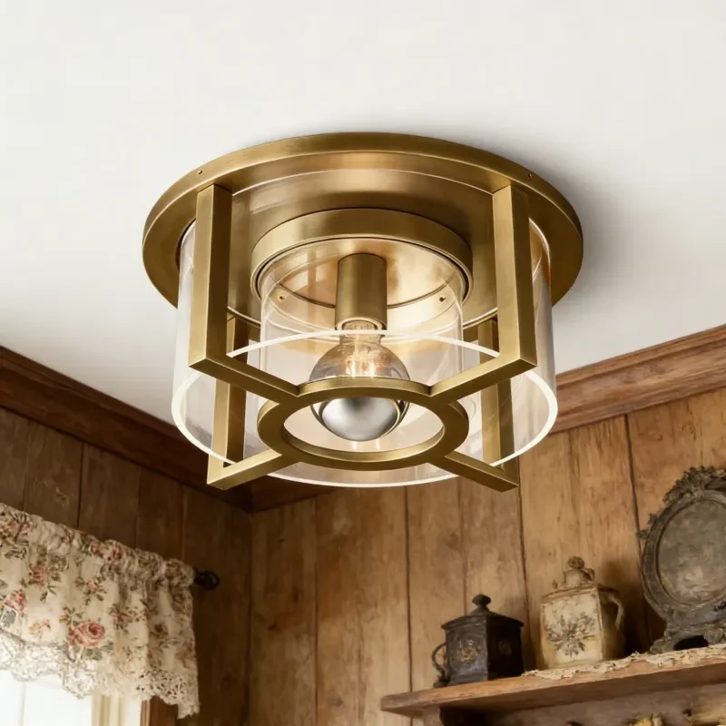 Modern Industrial Metal LED Ceiling Chandelier Gold Black Finish CRI90 Three Color Light Luxury Living Room Lighting Fixture