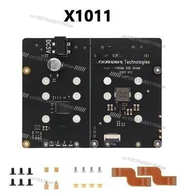 X1011 PCIE к M.2 NVME 4-портовый SSD SSD 5 Плата расширения Pi5 Четырехканальный