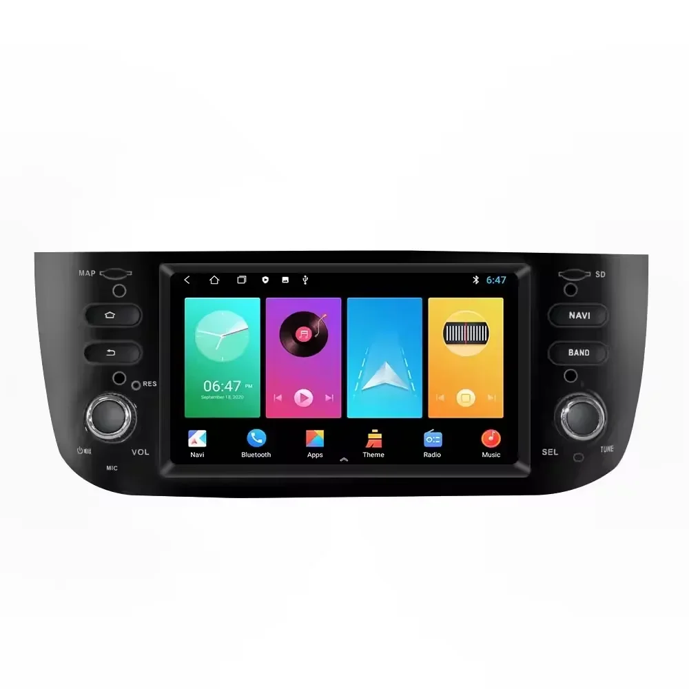 

Android 13 6,2-дюймовый 4G 64G автомобильный мультимедийный радиоприемник для Fiat Grande Linea Punto 10-16 навигационный головное устройство Carplay стерео GPS планшет