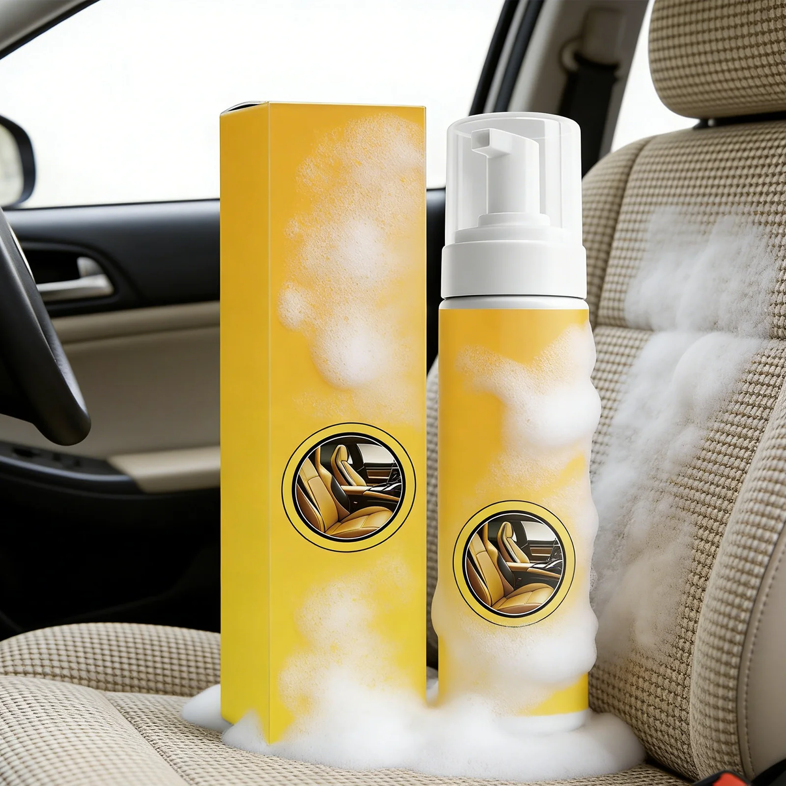 Professional Interior Detailer Universal Foam Cleaner Car Seat Stain Remover Upholstery Cleaning Spray Maintenance passat b6