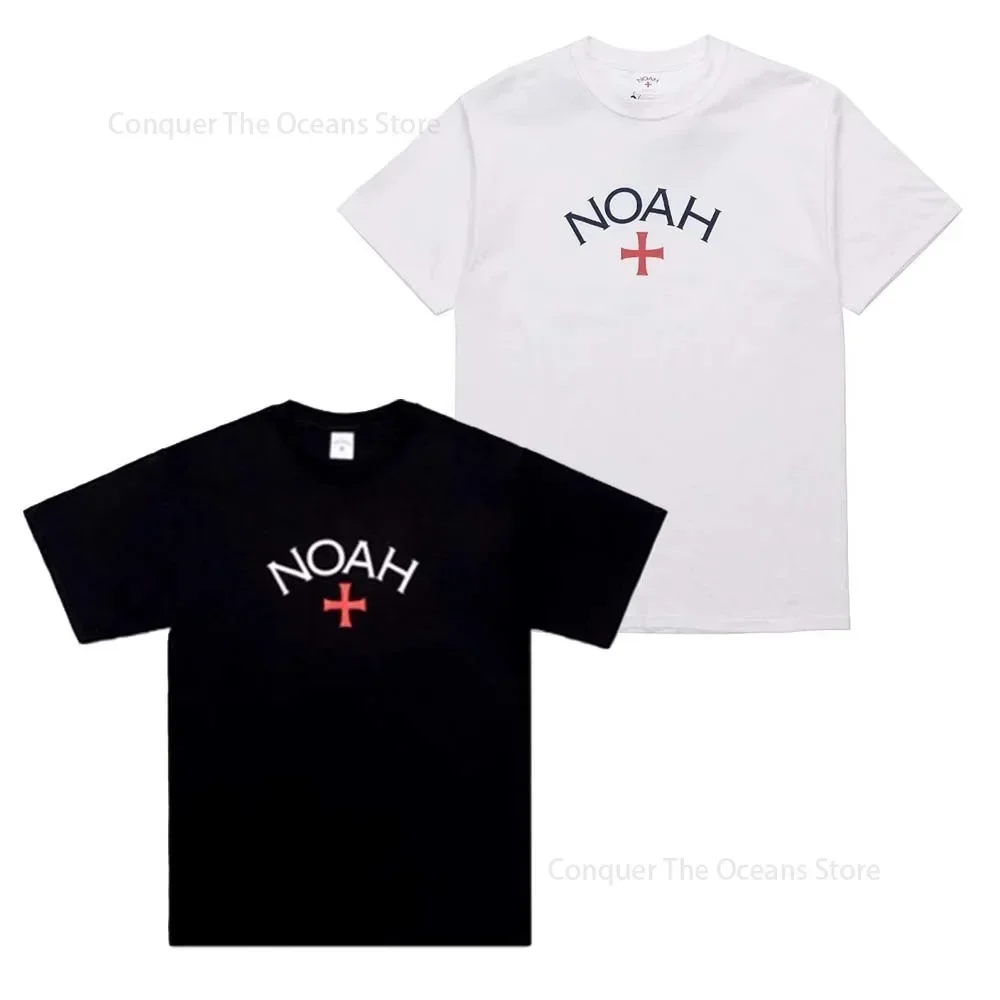 Summer Letter pattern Printed Men T-Shirt NOAH High-Quality Cotton Casual Short Sleeve O-Neck Streetwear Hip Hop Oversize Tees ﻿