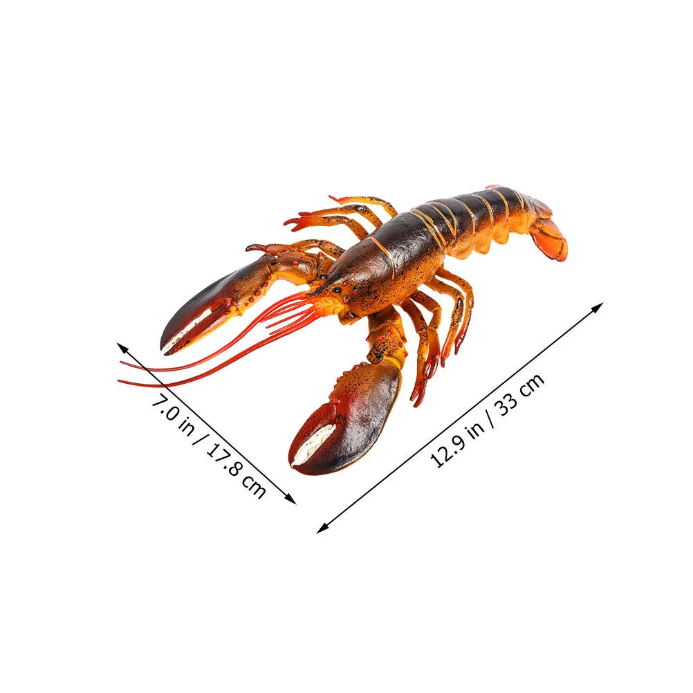 Artificial Lobster Fish Tank Decorations Simulation Animal Figures Aquarium Realistic Plastic Toy