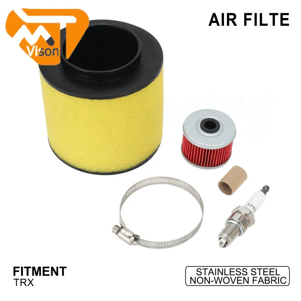 

Air Filter Sets Motorcycle Sponge Accessories Cleaner Intake For HONDA TRX TRX200 TRX250 TRX300 TRX400 TRX450 Stainless Steel