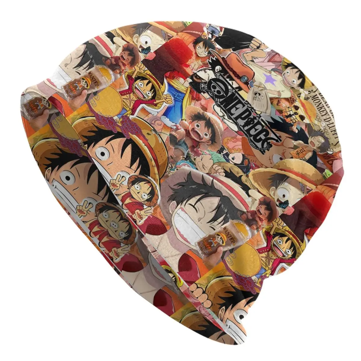One Piece Anime Manga Rufy Slouchy Beanie per uomo Donna Moda Skullies Caps Bonnet Cappelli lavorati a maglia