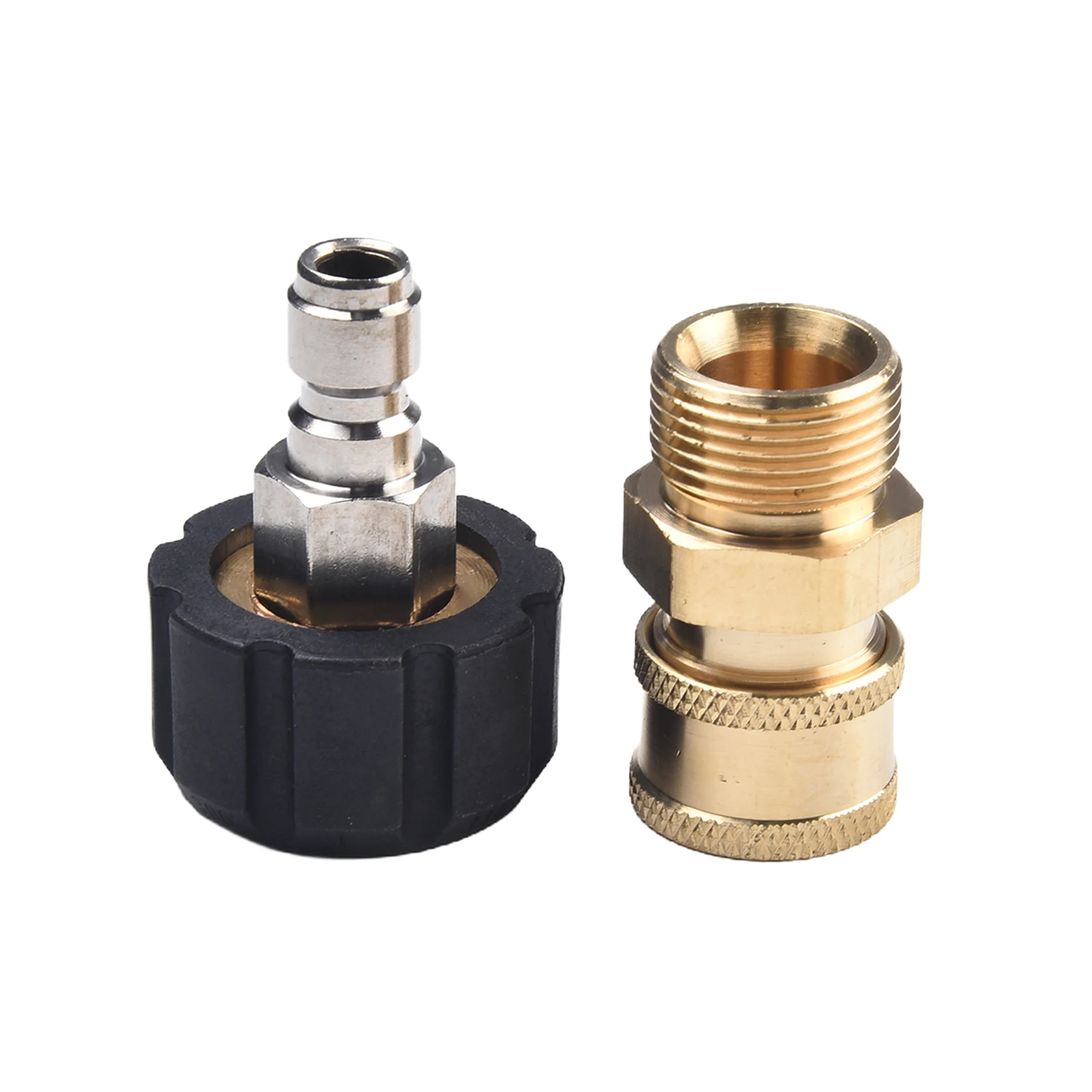 Conjunto de adaptador M22 para lavadora de pressão para 14 mm e 15 mm com conexão rápida de 3/8 polegadas 1/4 polegadas para fácil troca de acessórios